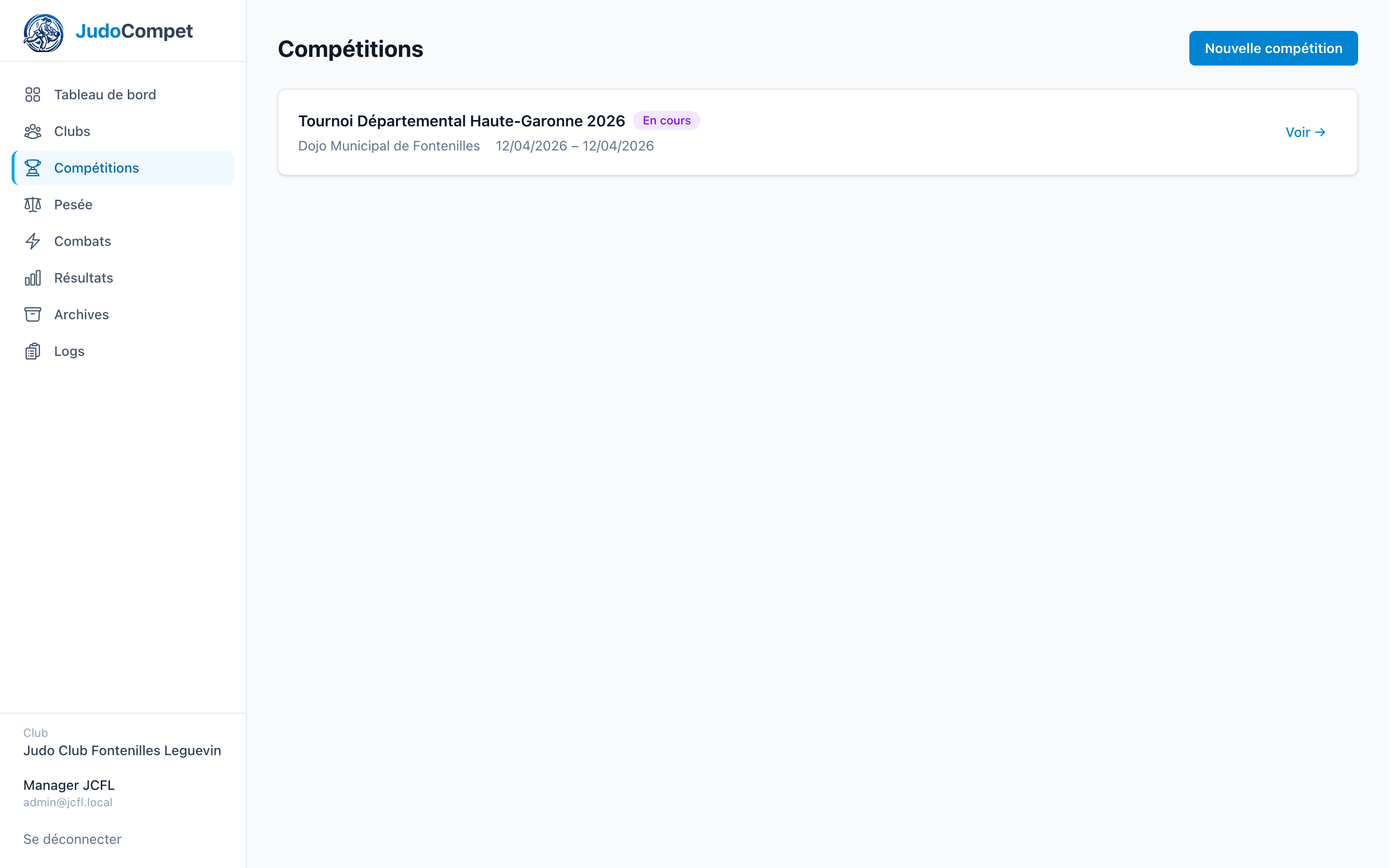 Compétitions